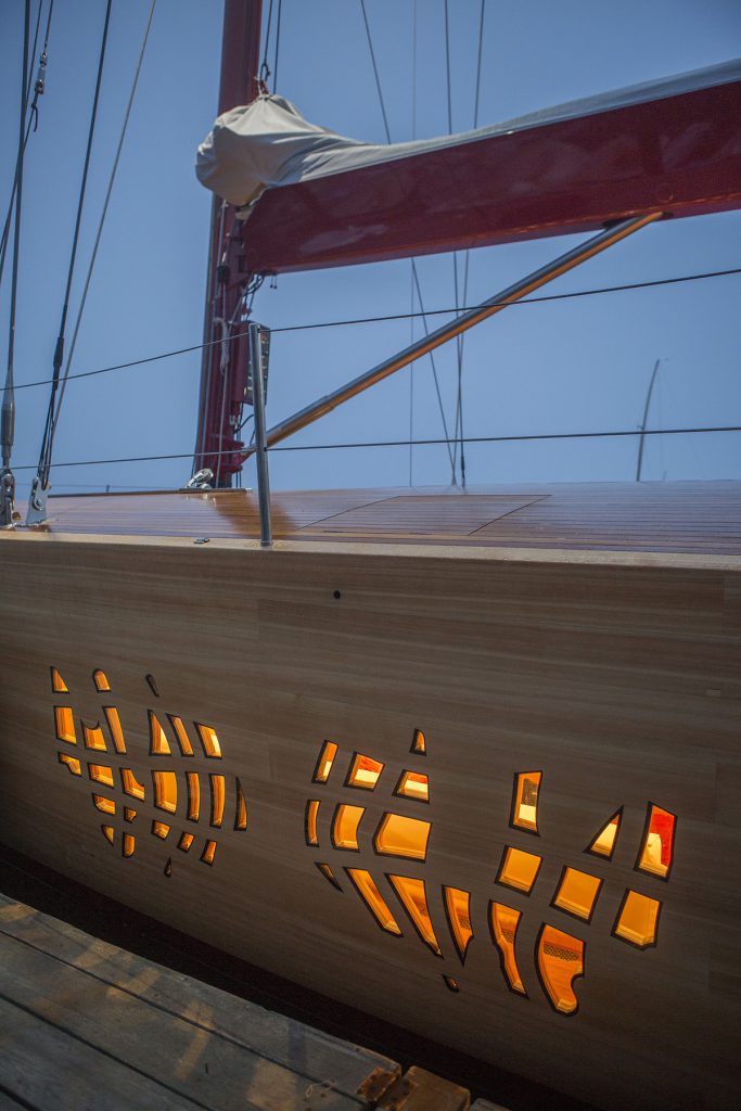 Frers 74, Foggy built by Brooklin Boat Yard, Brooklin ME